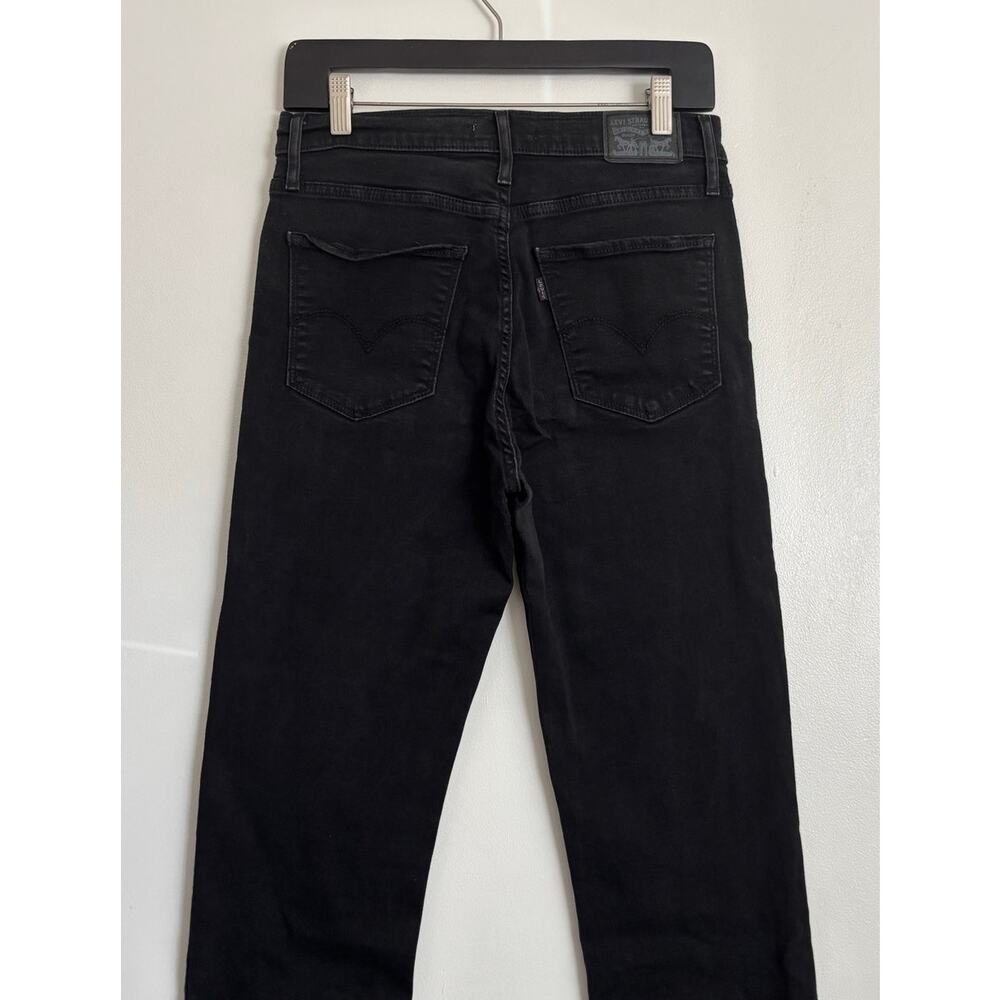 Black Women's Levi's 724 High Rise Straight Leg Jeans 30 - Picture 5 of 7